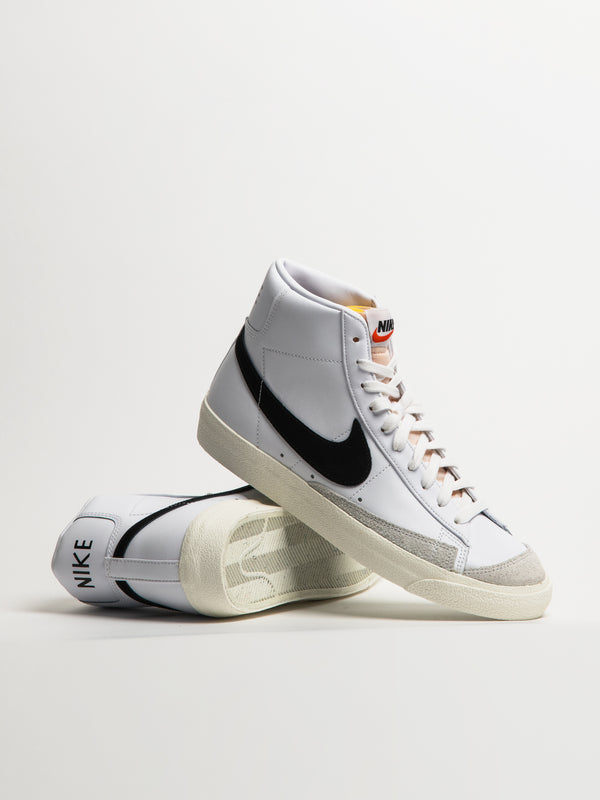 NIKE MENS NIKE BLAZER MID 77 VINTAGE SNEAKER - WHITE/BLACK - Blackwell Supply Co.