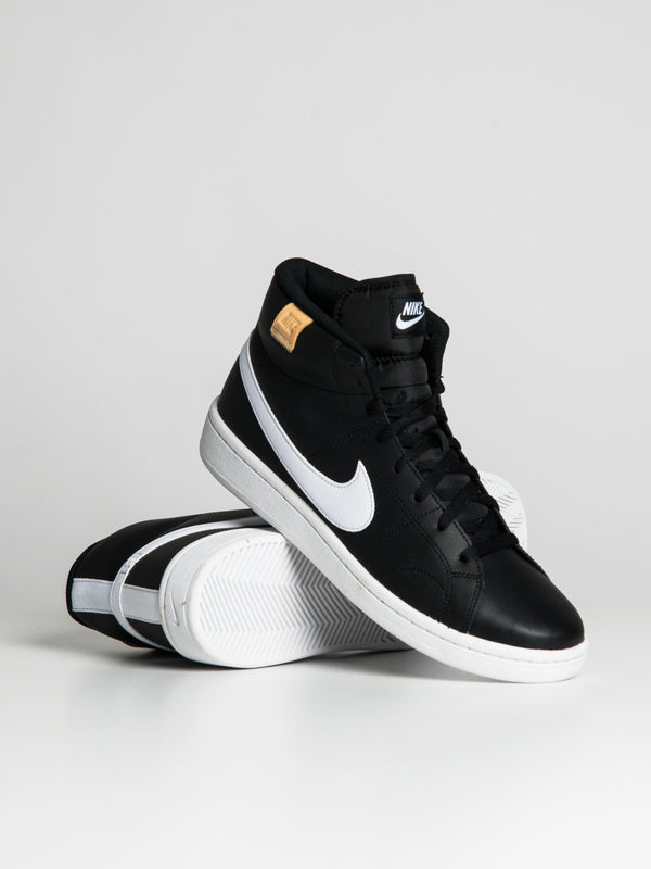 NIKE MENS NIKE COURT ROYALE 2 MID SNEAKER - BLACK/WHITE - Blackwell Supply Co.