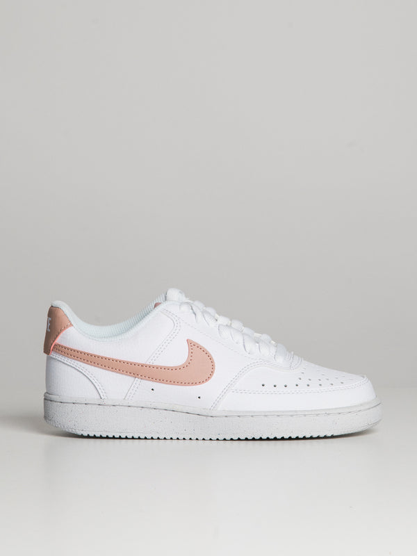 NIKE WOMENS NIKE COURT VISION LO NEXT NATURE SNEAKER - WHITE/PINK OXFORD - Blackwell Supply Co.